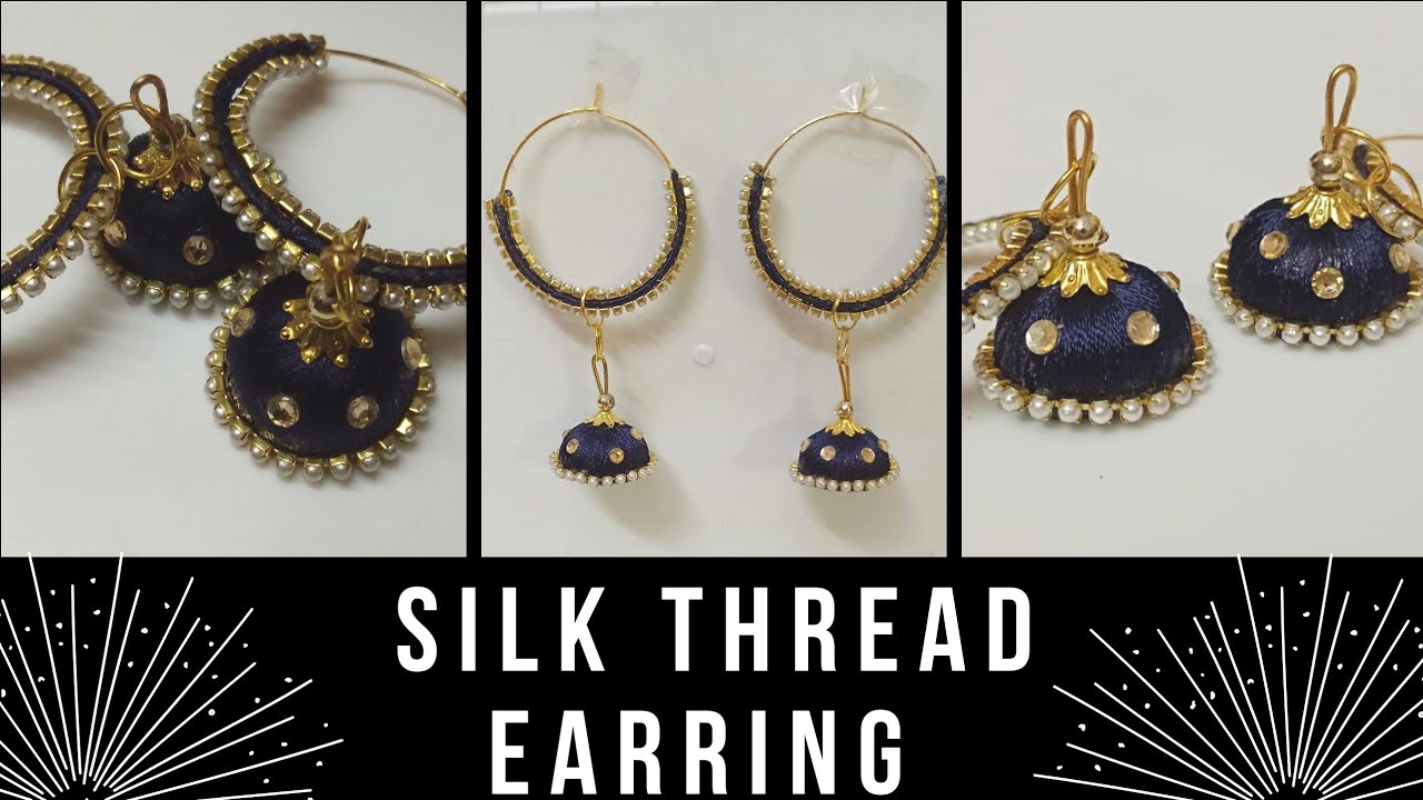 Silk Thread Earring | DIY Earring |Silk Thread Jewellery