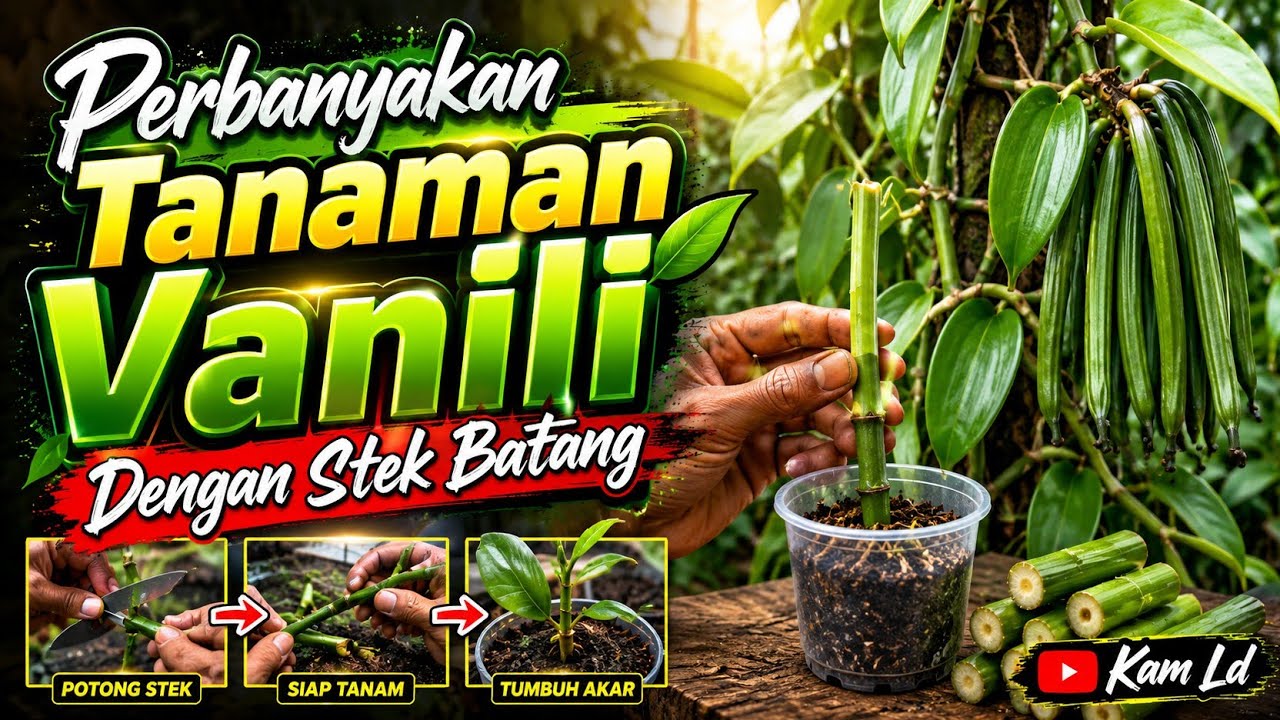 Perbanyakan Tanaman Vanili Dengan Stek Batang #youtube #vanili #video (@kamldMusic)