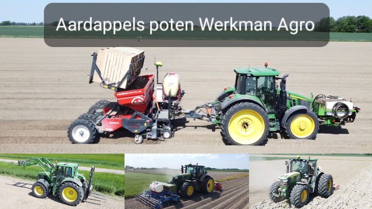 Aardappels poten | 4x John Deere | Werkman Agro | 18-05-2024 | planting potatoes