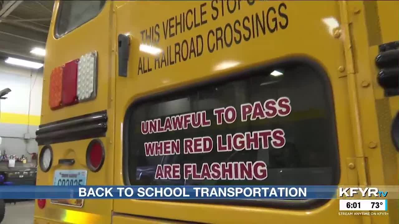 Bismarck buses ready to go for the school year