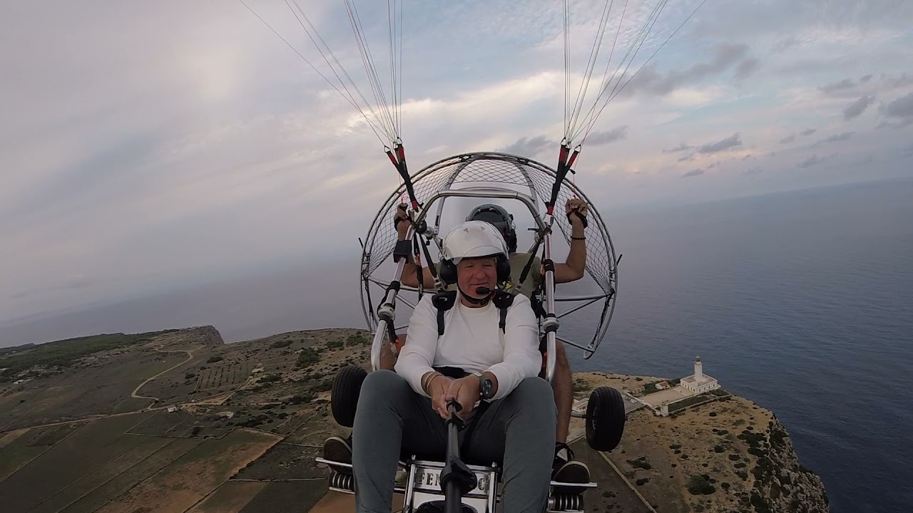 Formentera Paramotor: vuelo de JON