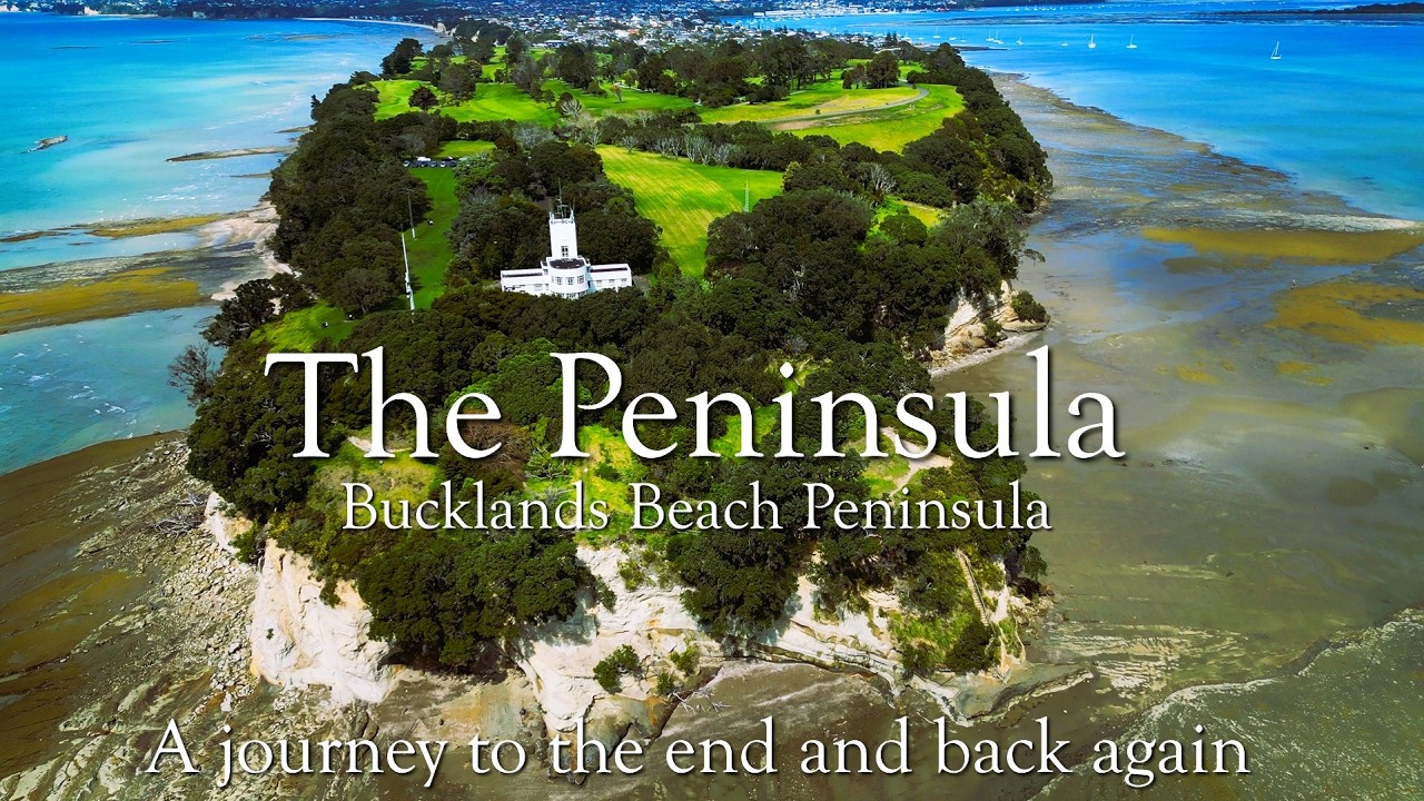 Bucklands Beach Peninsula - dreamy peaceful drone flight Auckland - New Zealand