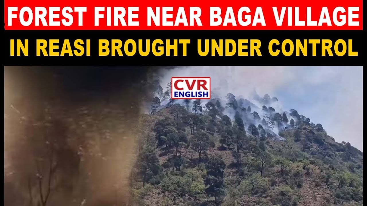 J&K: A Massive Forest Fire Continues To Rage In The Bhaga Village | CVR English