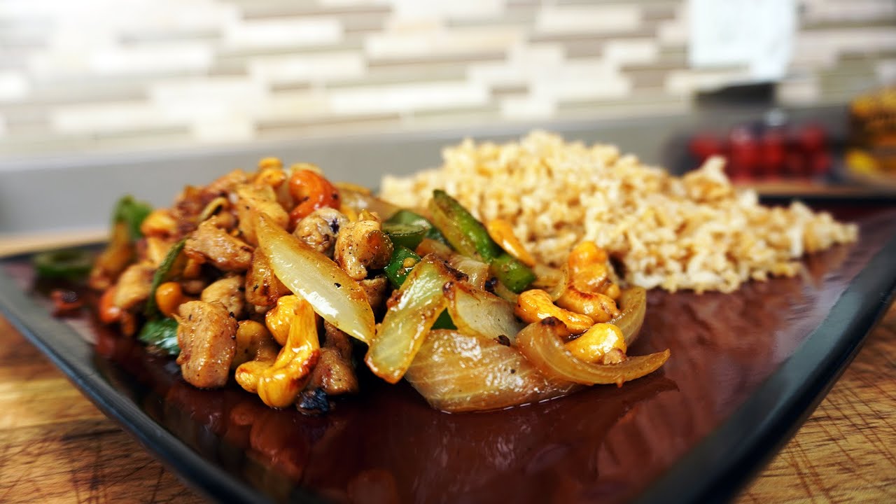 Easy Cashew Pork With Toasted Rice - Dinner In 30 Minutes or Less!