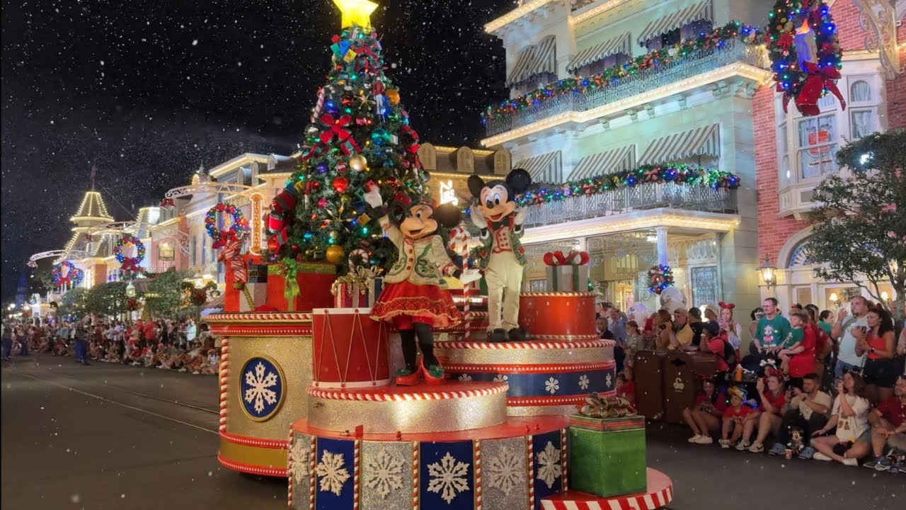Mickey's Once Upon A Christmastime Parade 2024 FULL Show Experience | Magic Kingdom