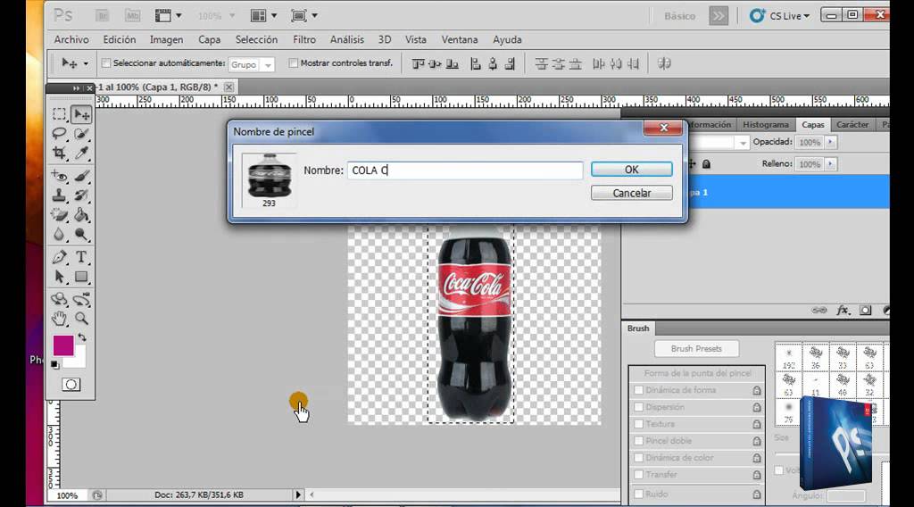 TUTORIAL PHOTOSHOP - Como crear un pincel - www.photoshopfacil.com.ar