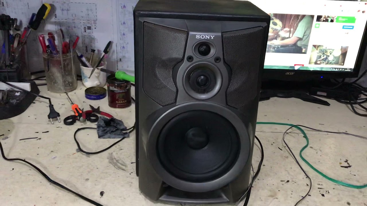 Modif speaker sony jadi speaker monitor recording,kirim ke banten
