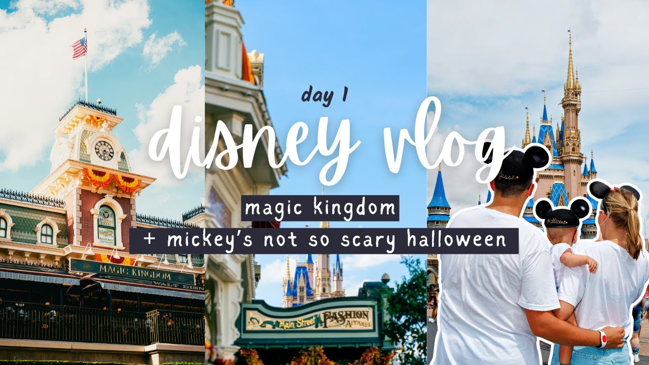 14 Hours in Magic Kingdom with a Baby | Mickey's Halloween party, eating at Skipper Canteen & more