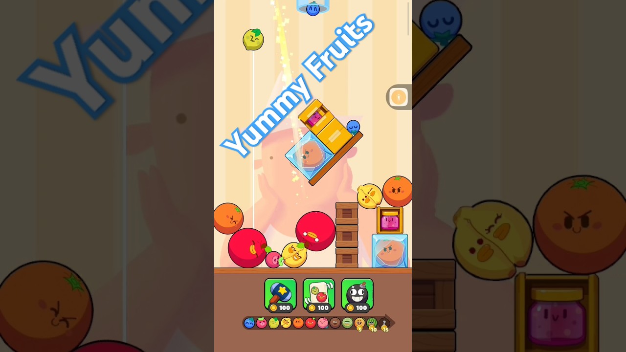 Yummy Fruits | Mission No. 242 | #StressRelief #ChillVibes #GamingForRelaxation #Shorts