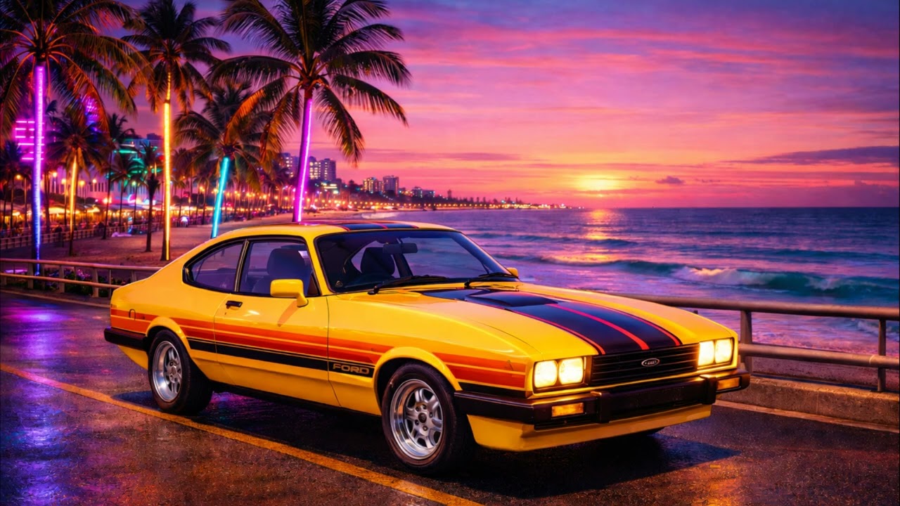 Synthwave Rider - Last Light on the Highway - 1985 Drive Till Midnight