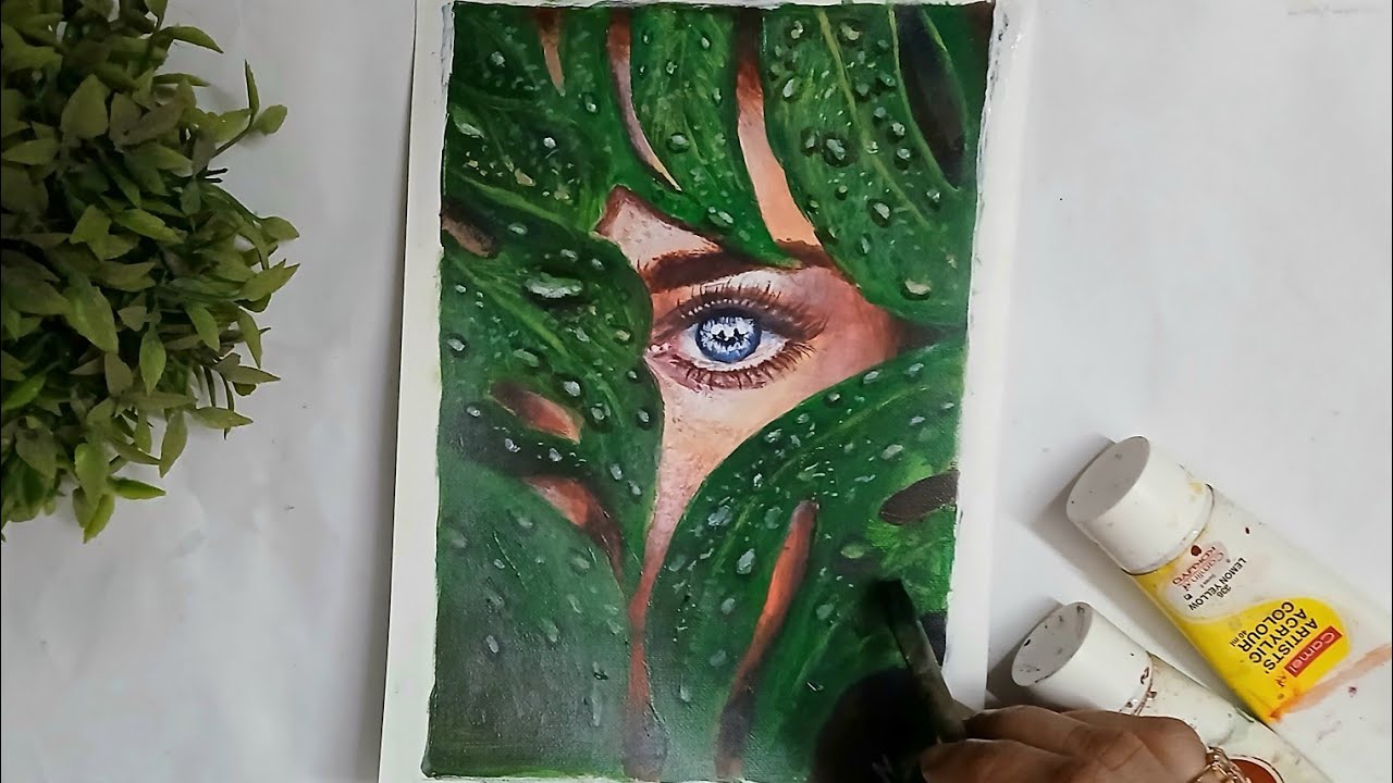 Acrylic on paper | Exploring the connection between nature and human consciousness