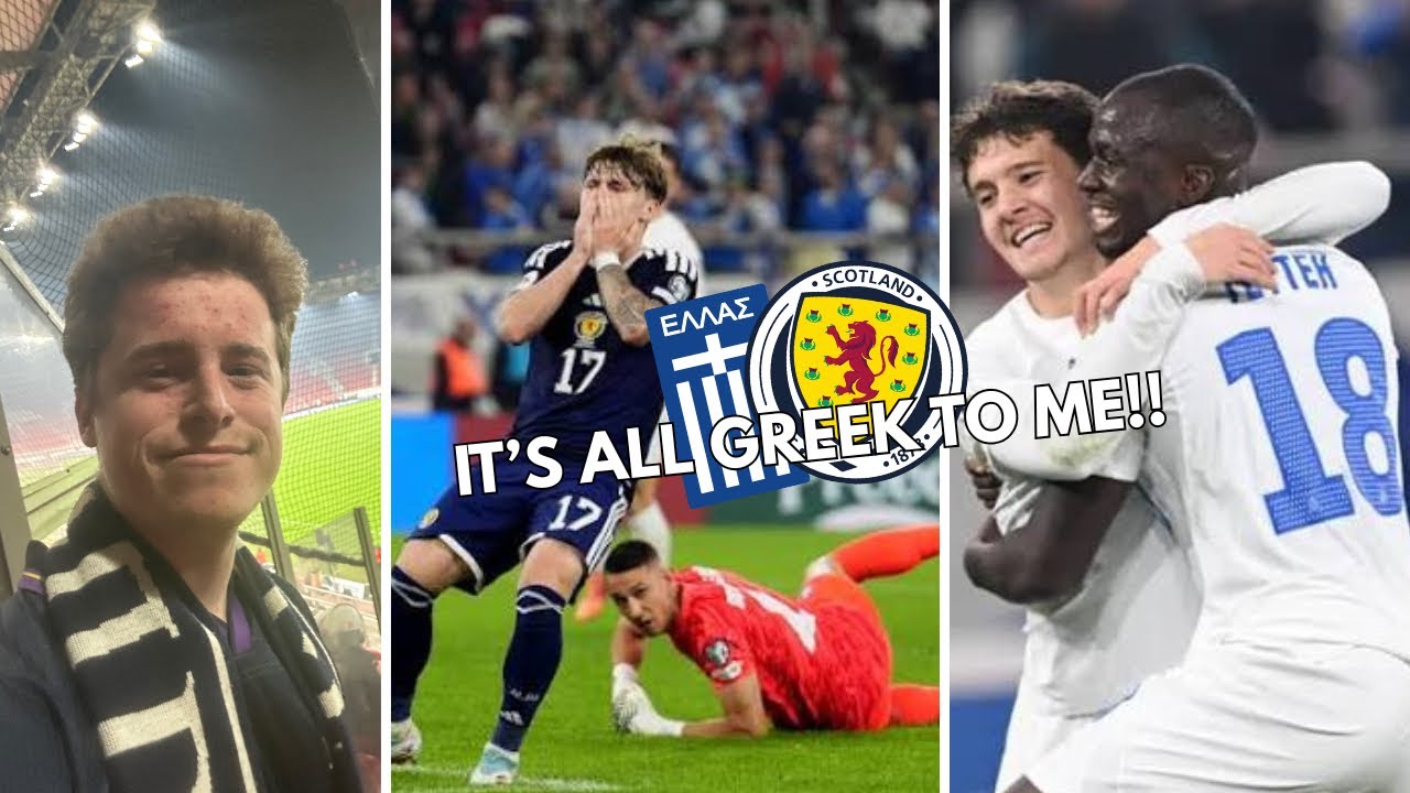 🇬🇷🏴󠁧󠁢󠁳󠁣󠁴󠁿 IT&rsquo;S ALL GREEK TO ME&hellip; Greece 3-2 Scotland MATCH VLOG!!