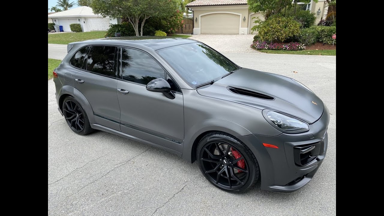 FOR SALE - 2015 PORSCHE CAYENNE TURBO TECHART PKG -  754.422.5284 - WWW.EXCEEDAUTOBROKERS.COM