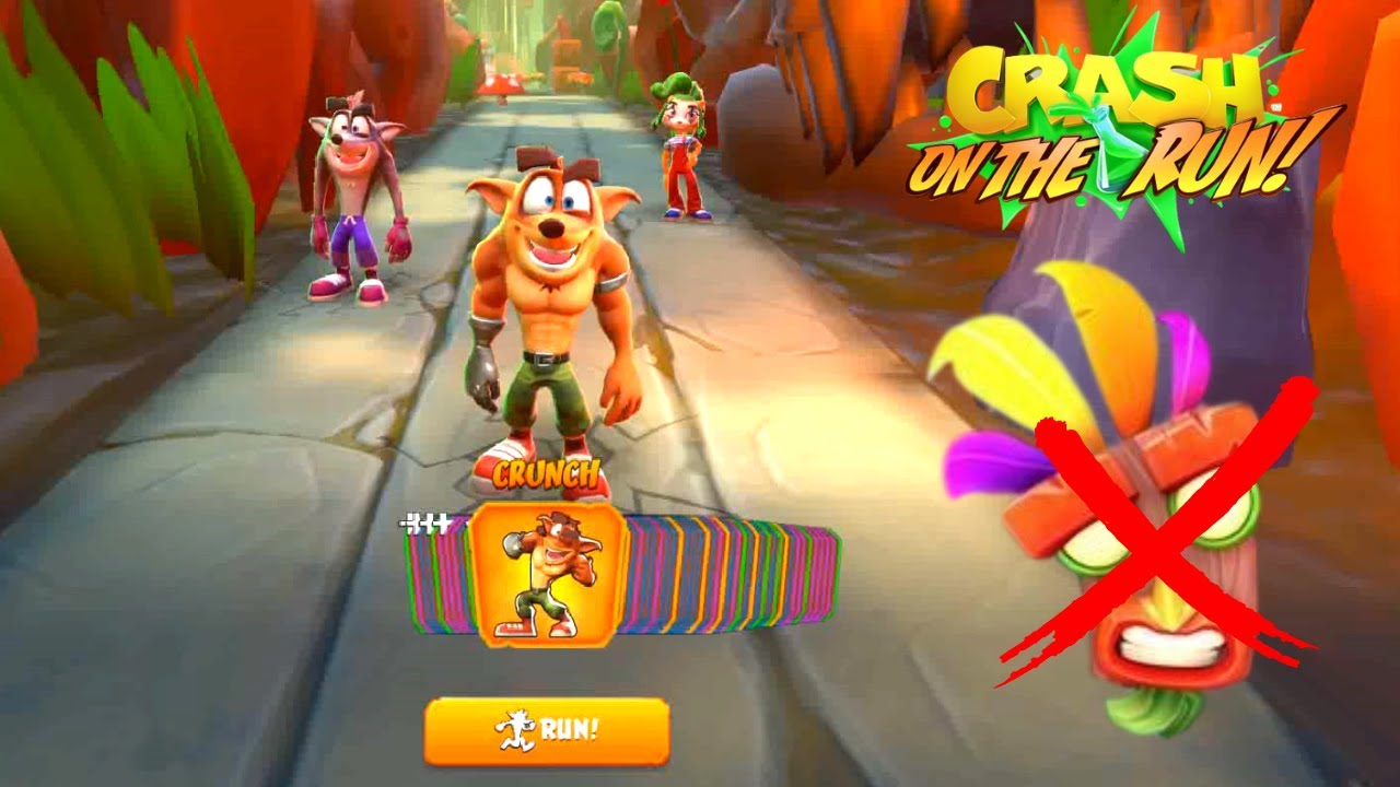 Crash Bandicoot On the Run! No Aku Aku Challenge | Survival Runs
