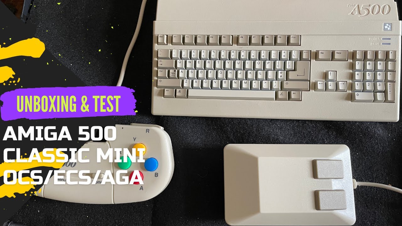 The A500 Mini Amiga Classic Unboxing Overview & Games Test Video