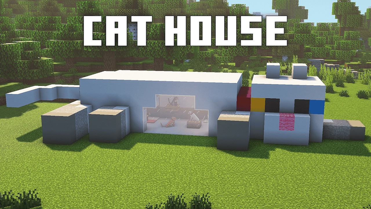 Minecraft: How To Build a Cat House | TUTORIAL