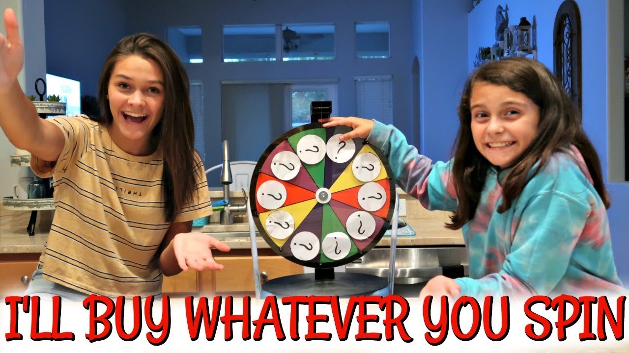 I'LL BUY WHATEVER YOU SPIN CHALLENGE! EMMA AND ELLIE