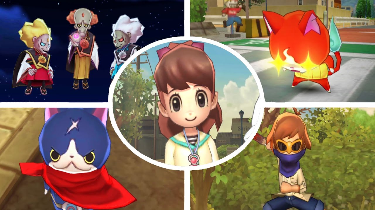 Yo-Kai Watch 2: All Katie Story Cutscenes (Fleshy Souls / Bony Spirits / Psychic Specters)
