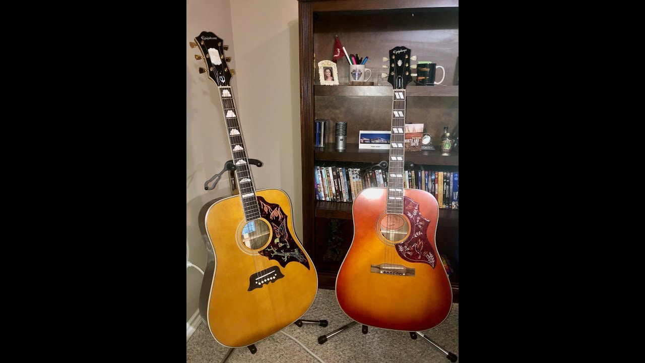 Epiphone Excellente, or the Ephiphone IBG Hummingbird - Comparison