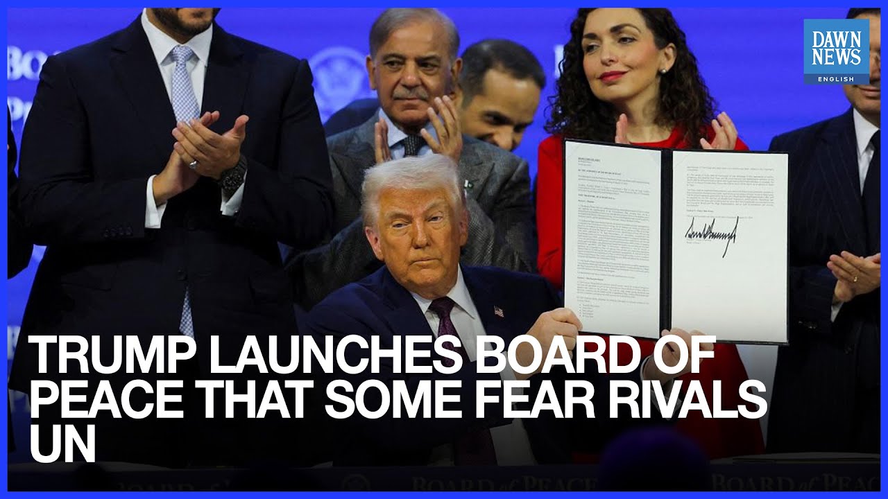 Trump Launches Board of Peace That Some Fear Rivals UN | Dawn News English