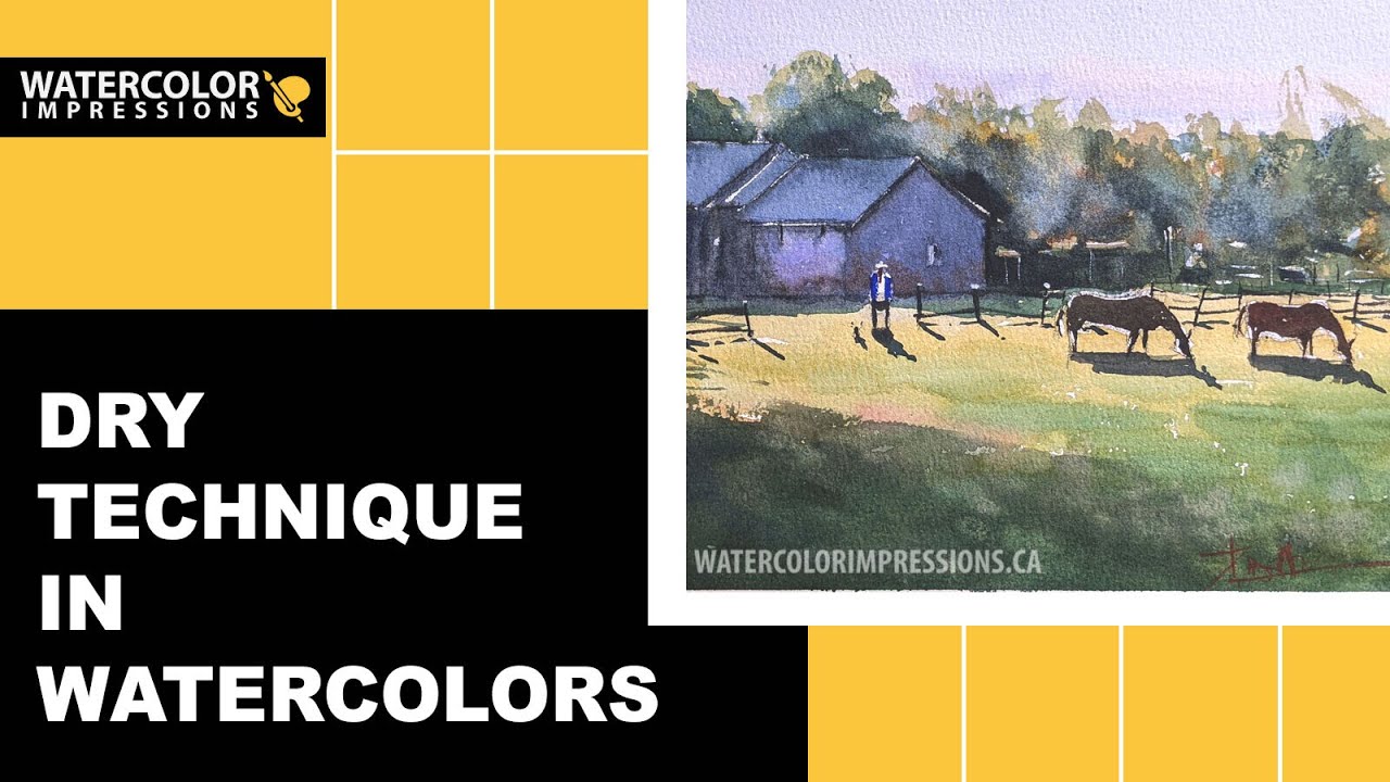 Wet On Dry watercolor technique for Absolute Beginners