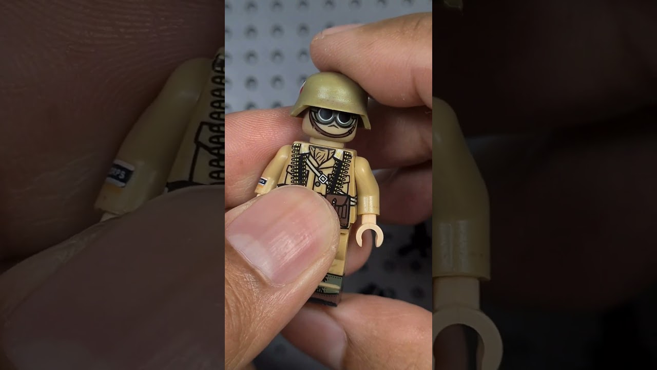 Lego World War 2 German Afrika Korps : Machine Gun MG42 Infantry - Unofficial Army minifigures 