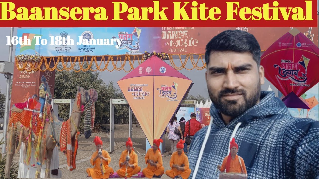 Baansera Kite Festival 2026🪁! Kite Festival Delhi ! Kite Festival Baansera Delhi ! Nizamuddin Metro!