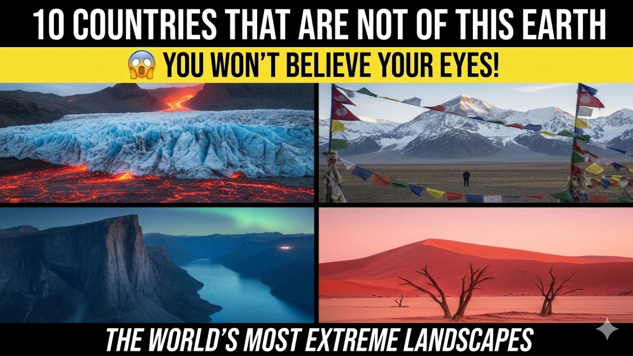10 Countries That Don't Look Like They're On Earth (Most Dramatic Landscapes)
