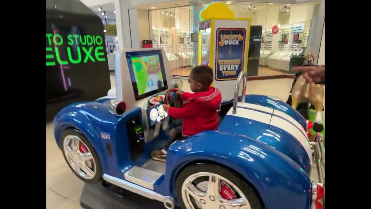 Little Jacob, having little fun at the mall. 