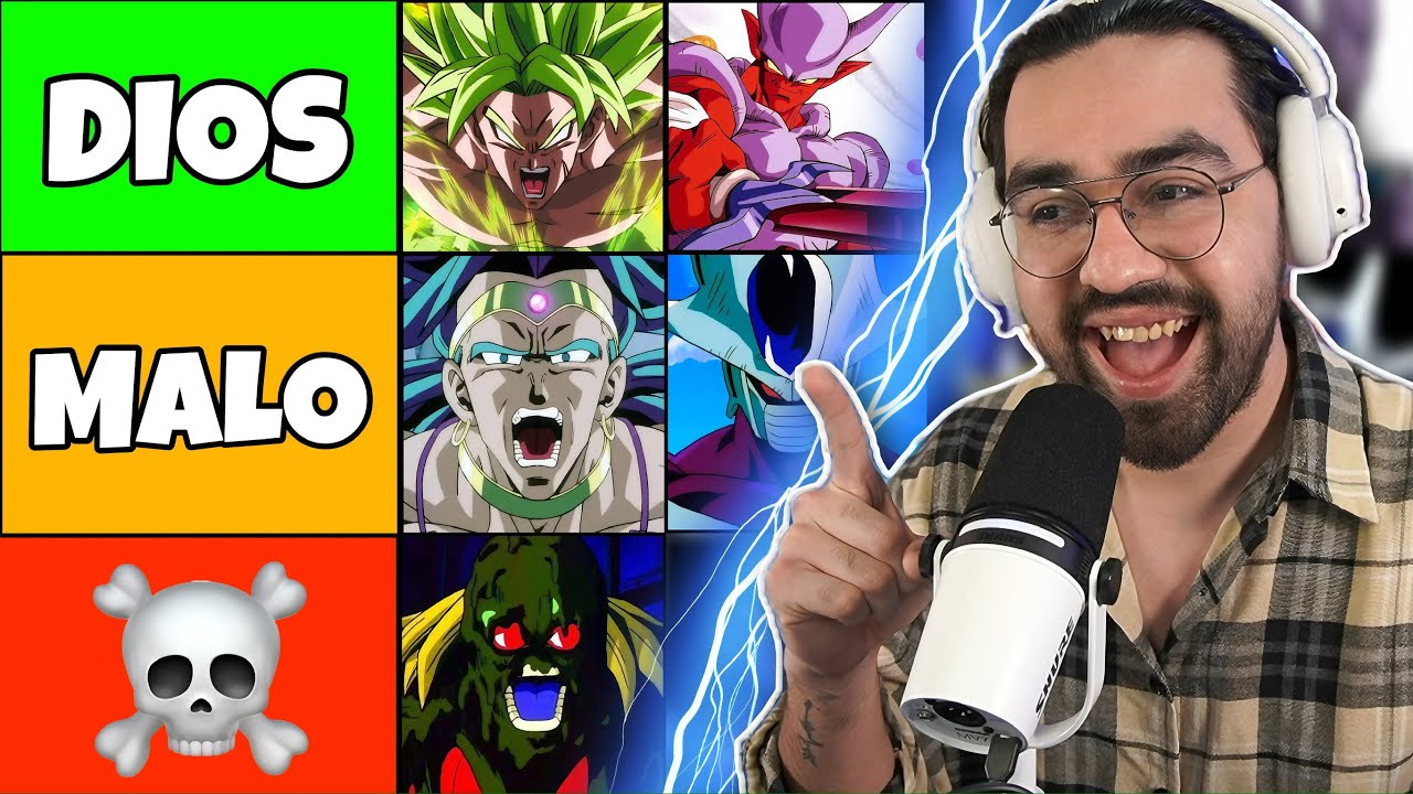 Abraham Z hace TIER LIST de VILLANOS EN PELÍCULAS de DRAGON BALL