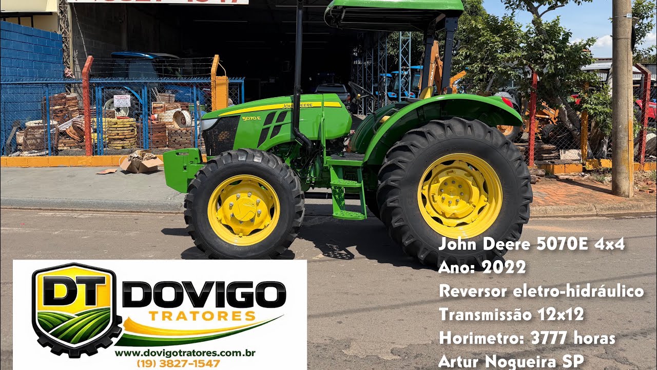 Trator John Deere 5070E 4x4 Ano 2022 com Reversor Power Shutlle a Vendaa !! 