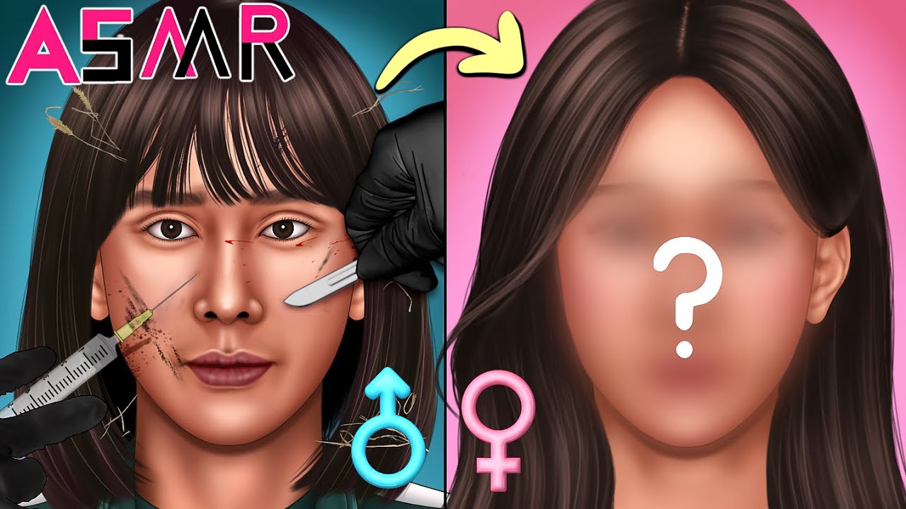 ASMR 오징어게임2 조현주 성별이 뒤바뀌면? (재업🔥) 역대급 변신 애니메이션 | 전신성형 | Squid Game What If Hyun-joo's Gender Changed?
