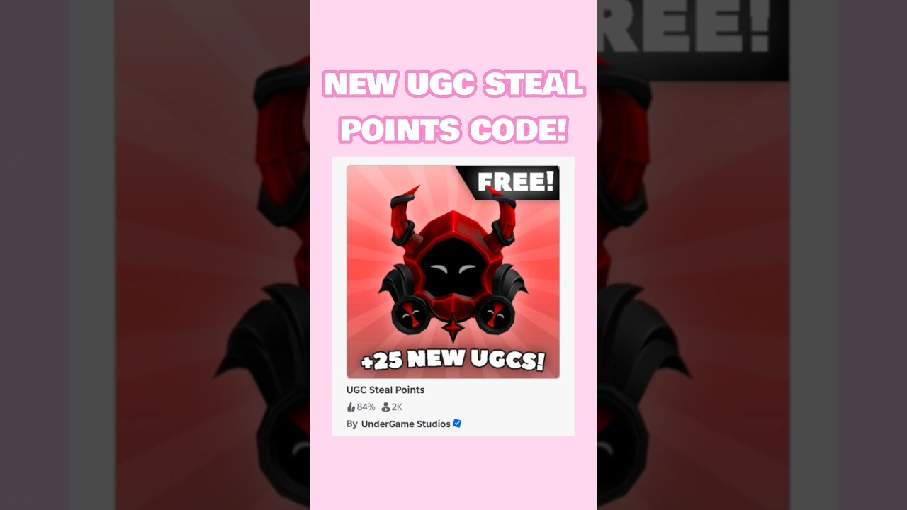 [EXPIRED⚠️ ] UGC Steal Points Code! 11k⏰️! #robloxugc #robloxcodes #roblox #robloxshorts #robloxafk