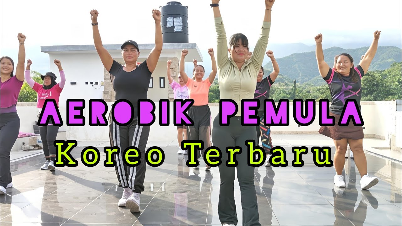 AEROBIK PEMULA KOREO TERBARU // SEMANGAT BAKAR LEMAK @monixbara #aerobikterbaru 