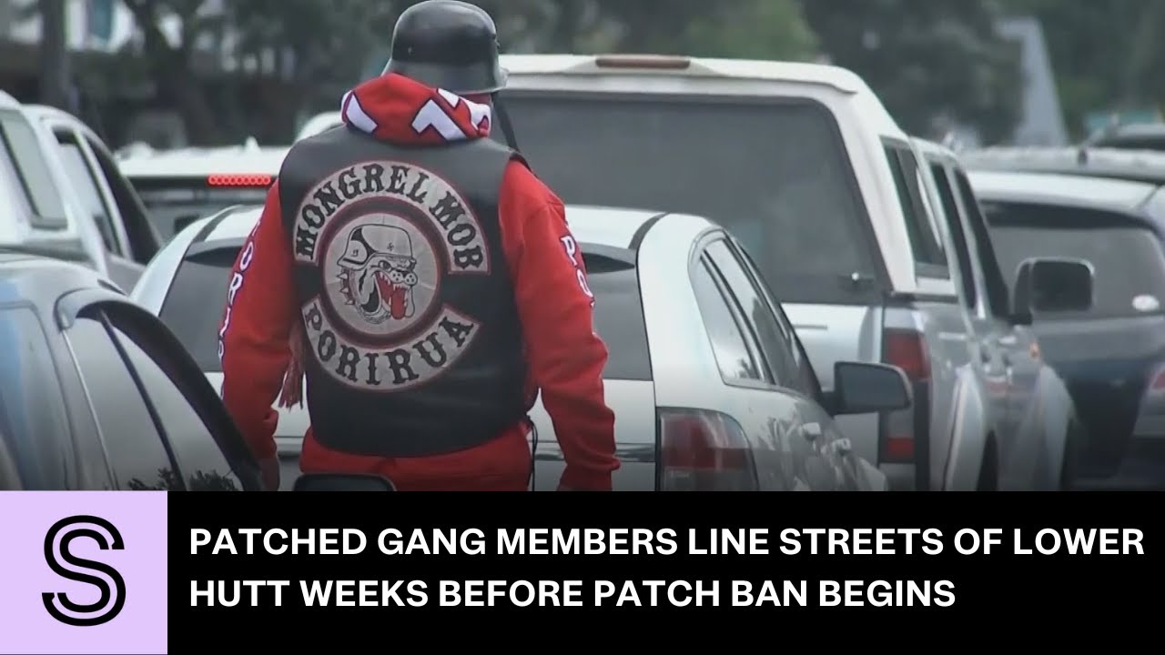 Patched gang members line streets of Lower Hutt weeks before patch ban begins | Stuff.co.nz