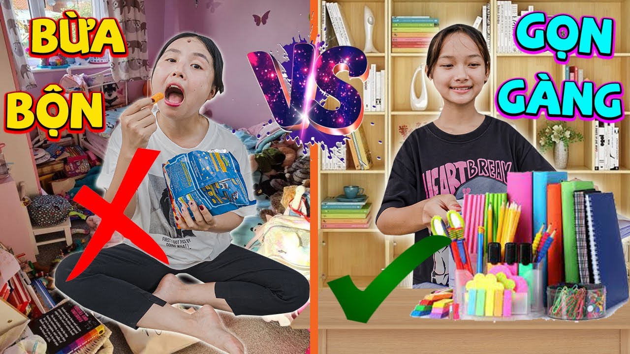 Người Em Gọn Gàng Và Người Em Bừa Bộn ❤ KN CHENO Chị Hằng