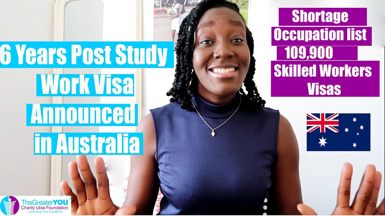 Six Years Post Study Work for Int'l Students in Australia- UG, Masters, PhD