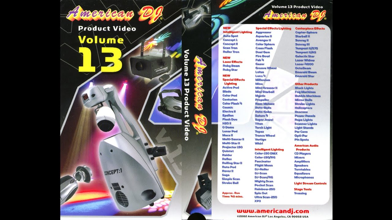 For Archival Purposes: ADJ Product Video Volume 13 2002 [VHS]