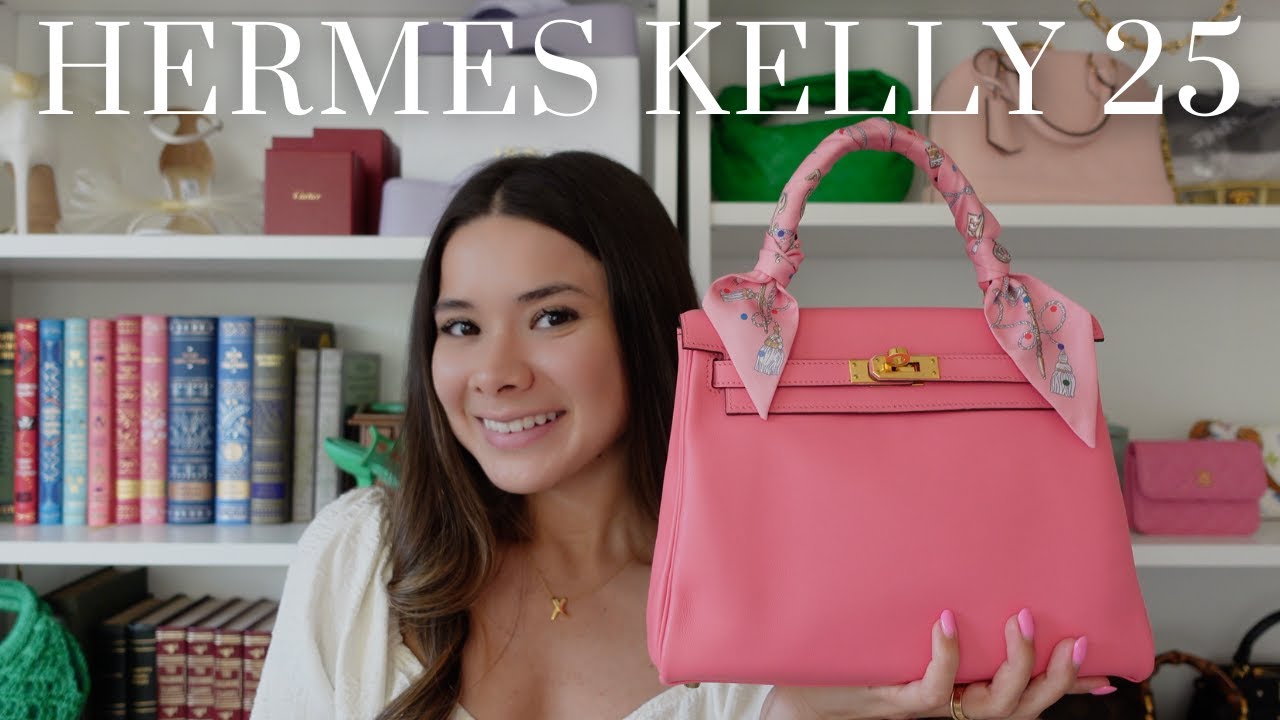 Распаковка сумки HERMES KELLY 25 | Кожа Swift | Фотографии модов | Обзор сумки Rebag
