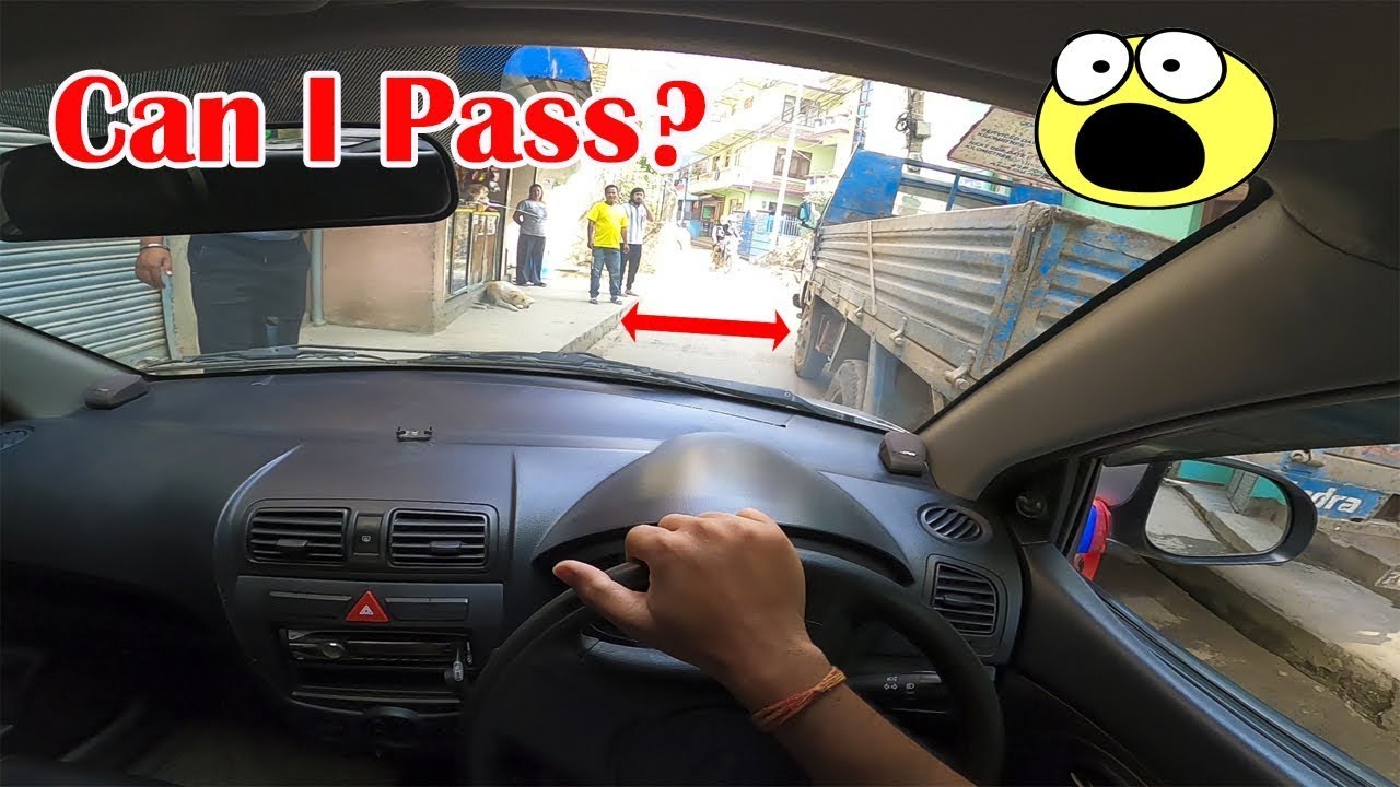 Can I Pass Through This??😱 POV Driving On Narrow Street