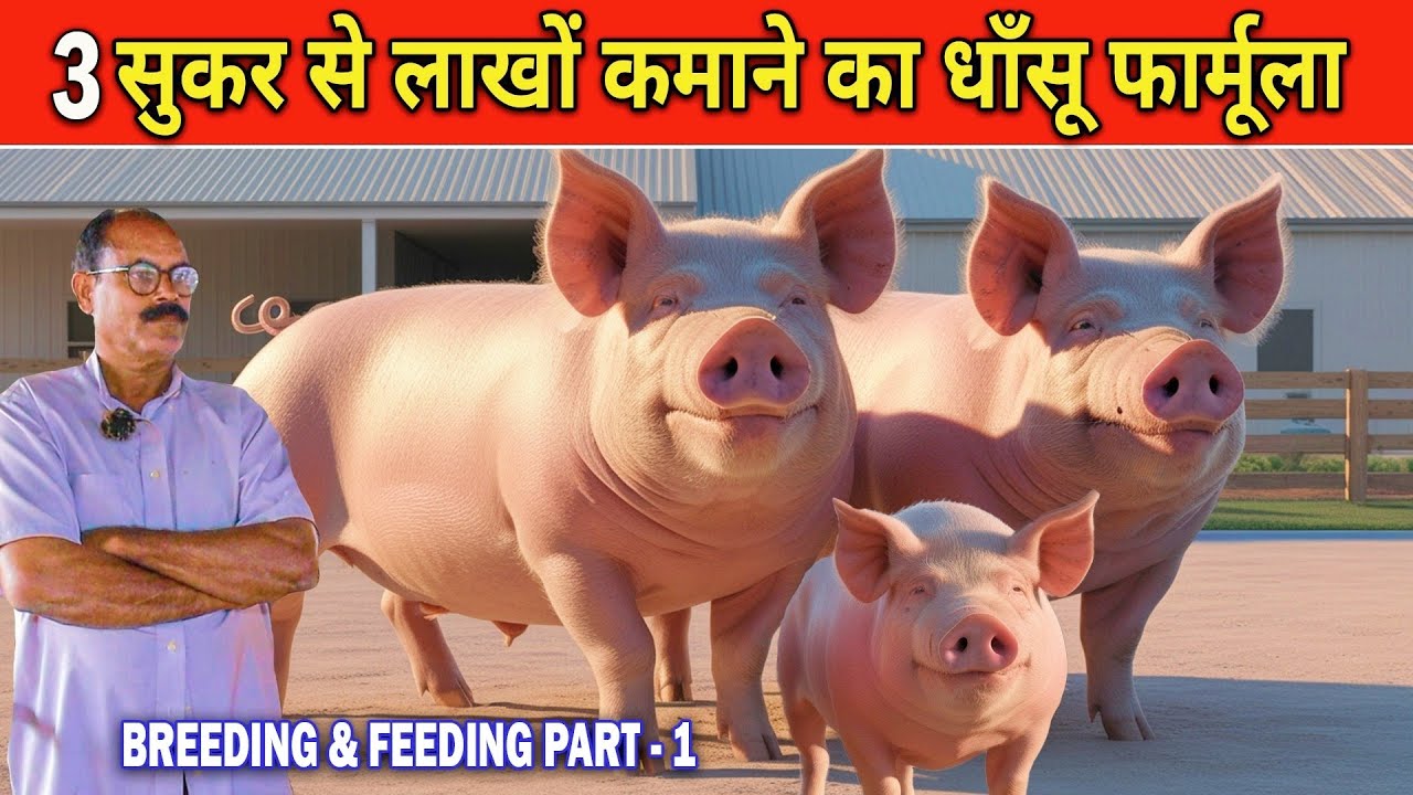 PIG FARMING।।3 सुकर से लाखों की कमाई कैसे ?।।How To Earn Lakhs From 3 Pigs?। Part-1 #omprakashausar