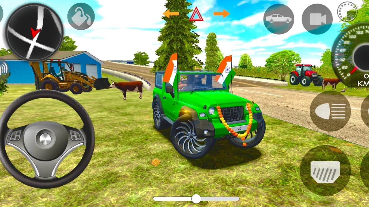 Modified Mahindra Thar😈Games:Indian Red Thar (Gadi Wala Games) Car Game Android Game - #2025