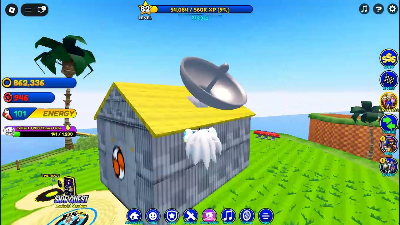 playing sonic speed simulator