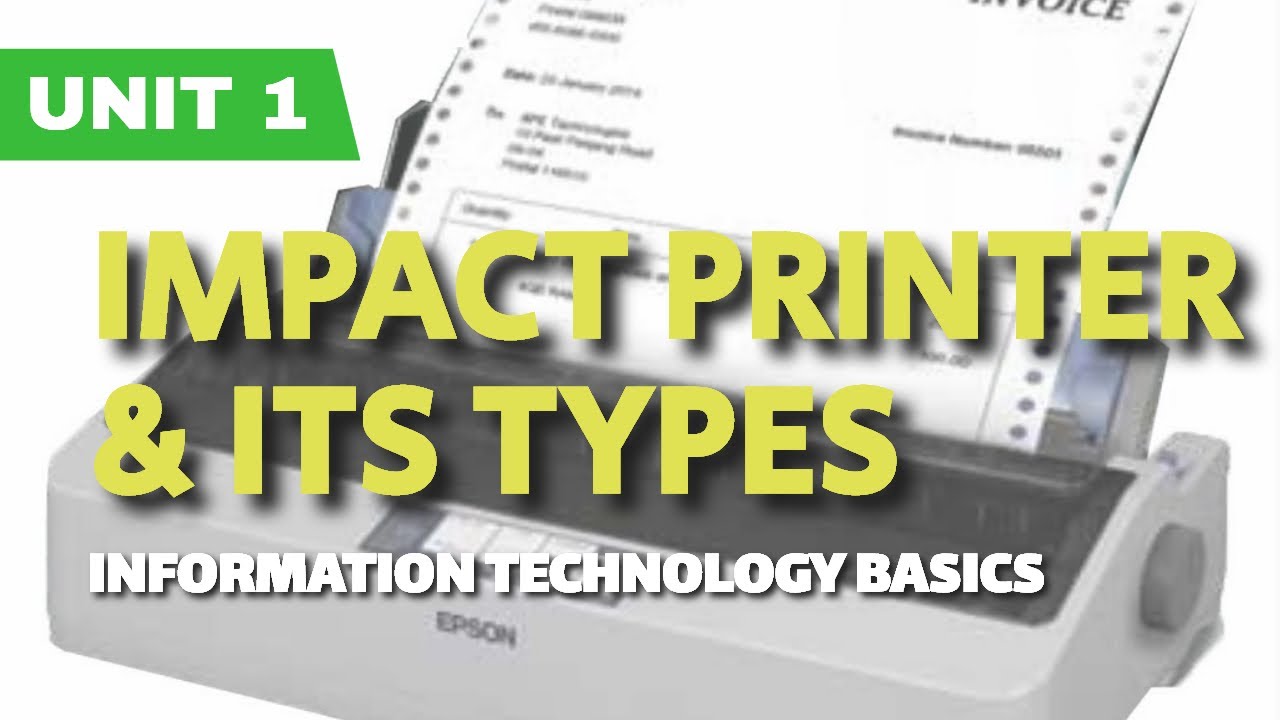 Impact Printer & its Types (Urdu/Hindi)