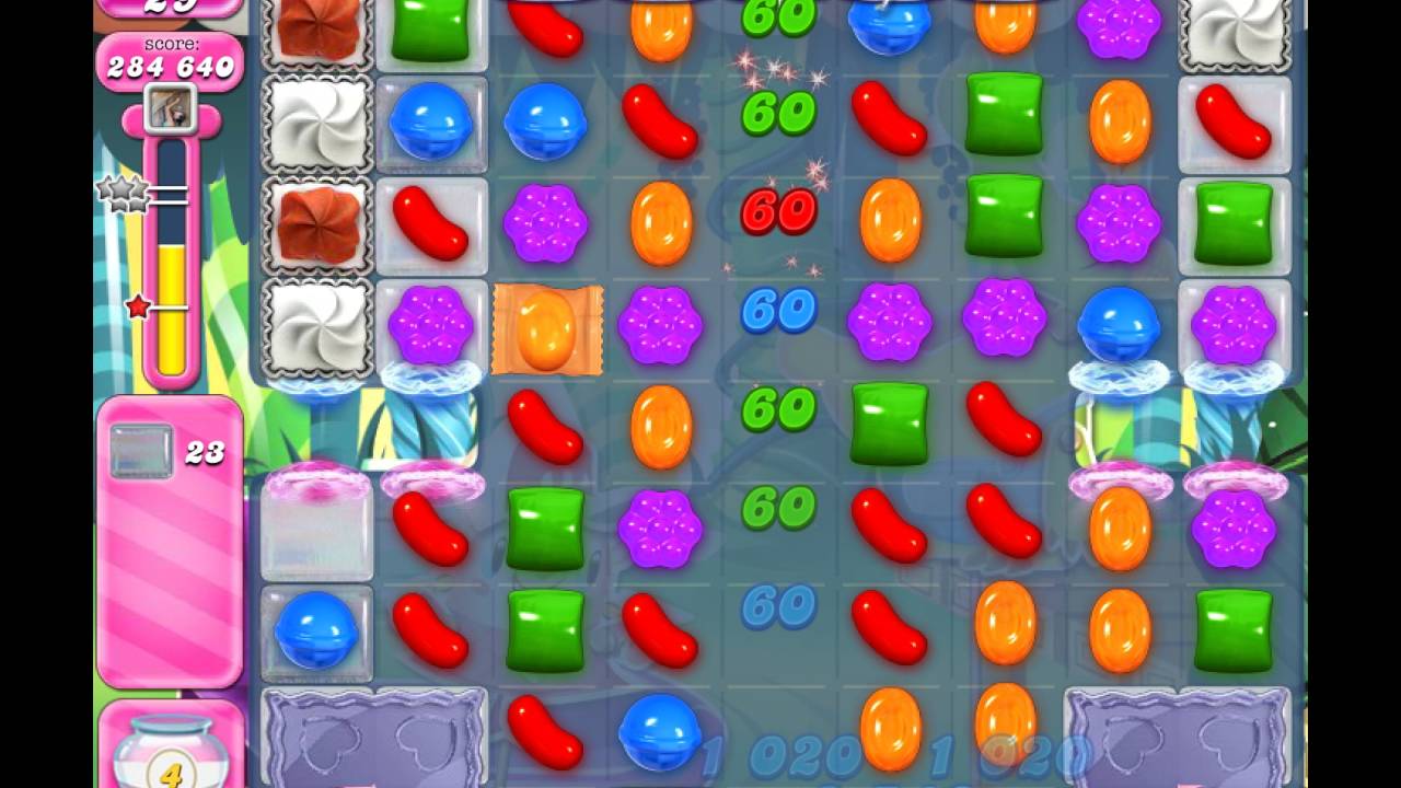 Candy Crush Level 424 (no boosters, 3 stars)