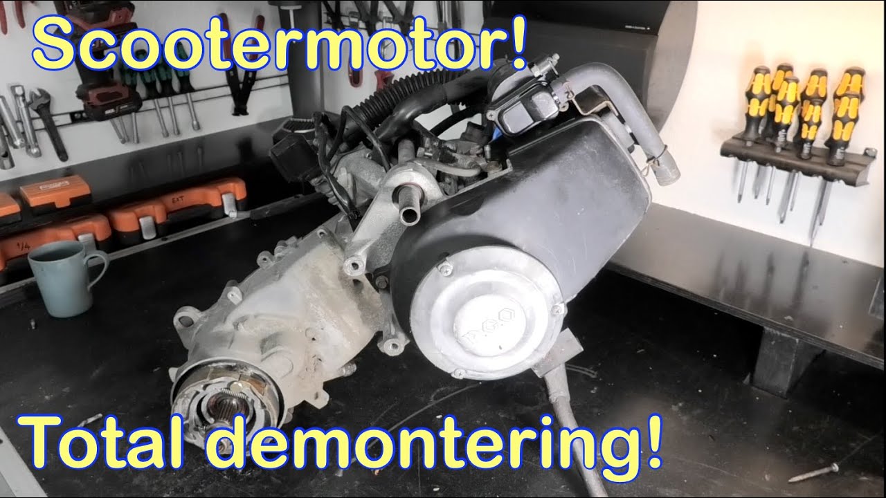 Motorrenovering Scootermotor - Total gennemgang