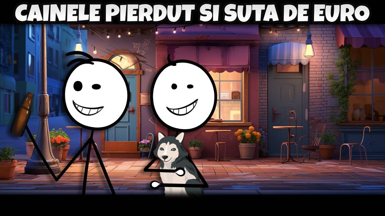 CÂINELE GĂSIT ȘI RECOMPENSA DE 100 EURO #stickman #animation #povesti #animatie
