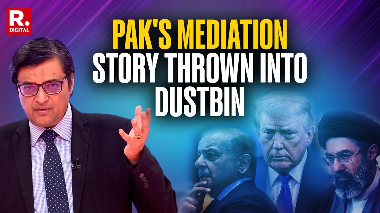 Arnab Exposes Pakistan's Mediation Mockery On US-Iran-Israel War