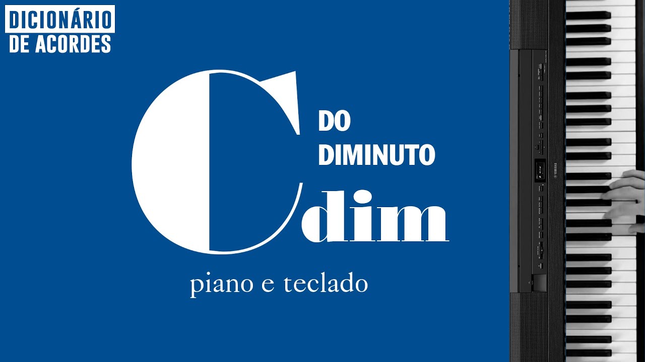 Como tocar o acorde de Dó Diminuto no teclado Cdim