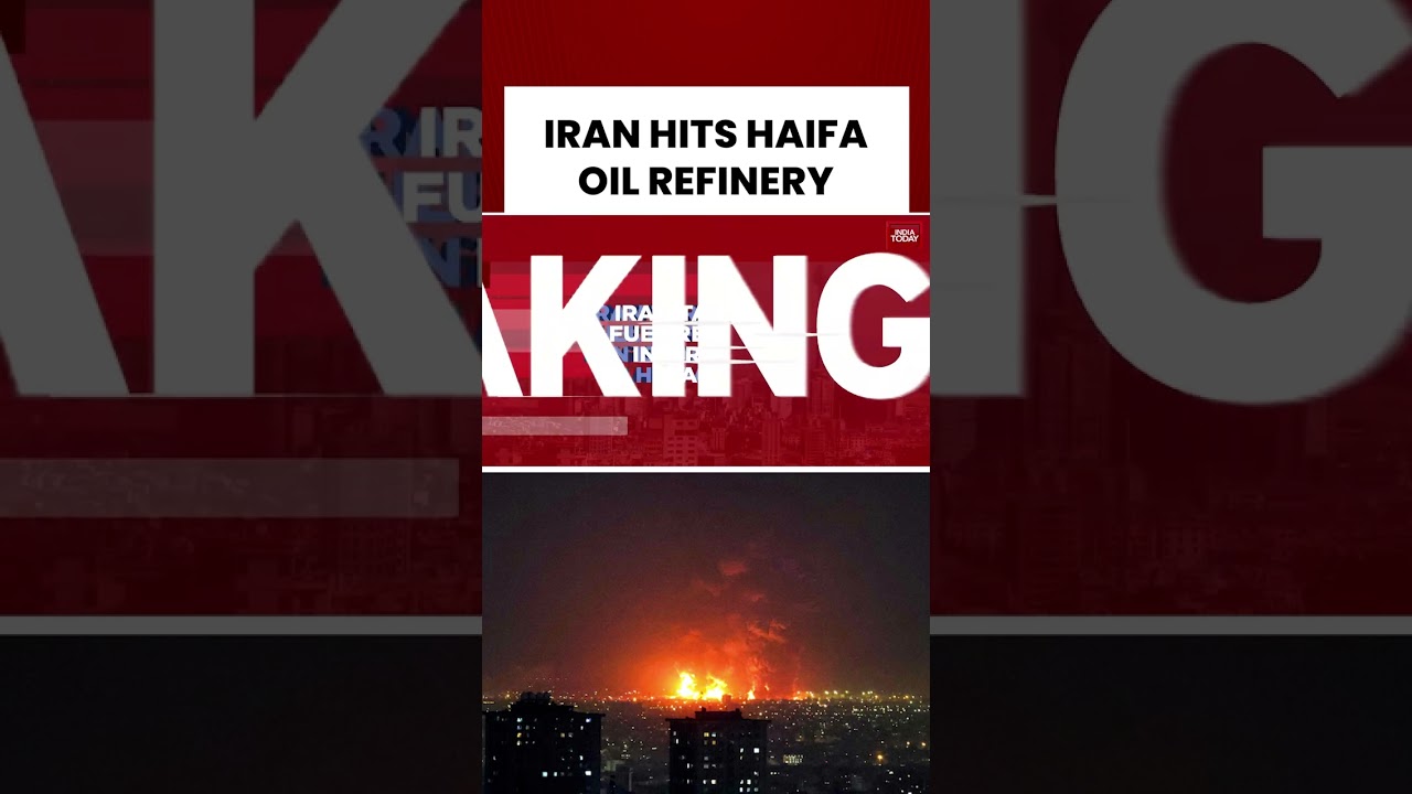 Iran Drones Target Israel&rsquo;s Haifa Fuel Depots | Oil Facilities Hit #israeliranwar #westasiawar #oil